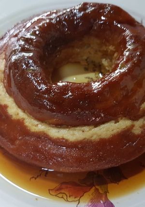 Una foto de Flan de yogur Ricota e higos