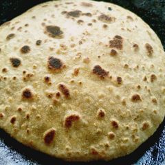Aloo paratha A picture of Aloo paratha.