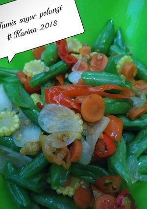 Foto resep Tumis sayur pelangi
