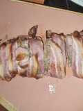 Solomillo de cerdo con costra de bacon