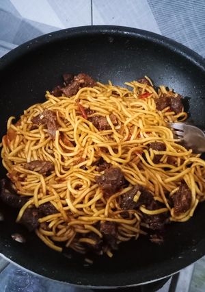 Foto resep Mie Goreng Daging Ala Mertua