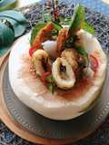 Thai Steamed Seafood Curry in Coconut •How Mok • Thai Red Curry Paste