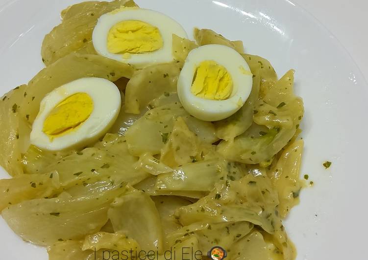 Finocchi al formaggio e uova