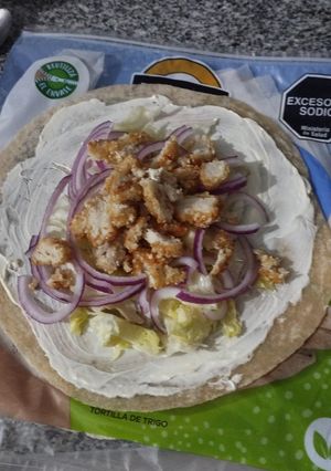Una foto de Wrap de pollo