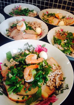 A picture of Hu Tieu Nam Vang (Phnom Penh Noodle Soup).