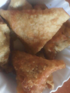 A picture of Samosas.
