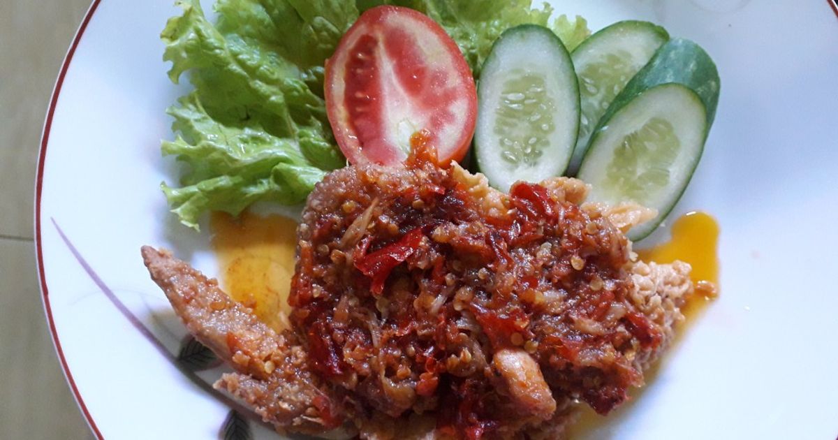 Ayam geprek rumahan