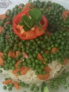 صورة لوصفة رز بالبازيلاء