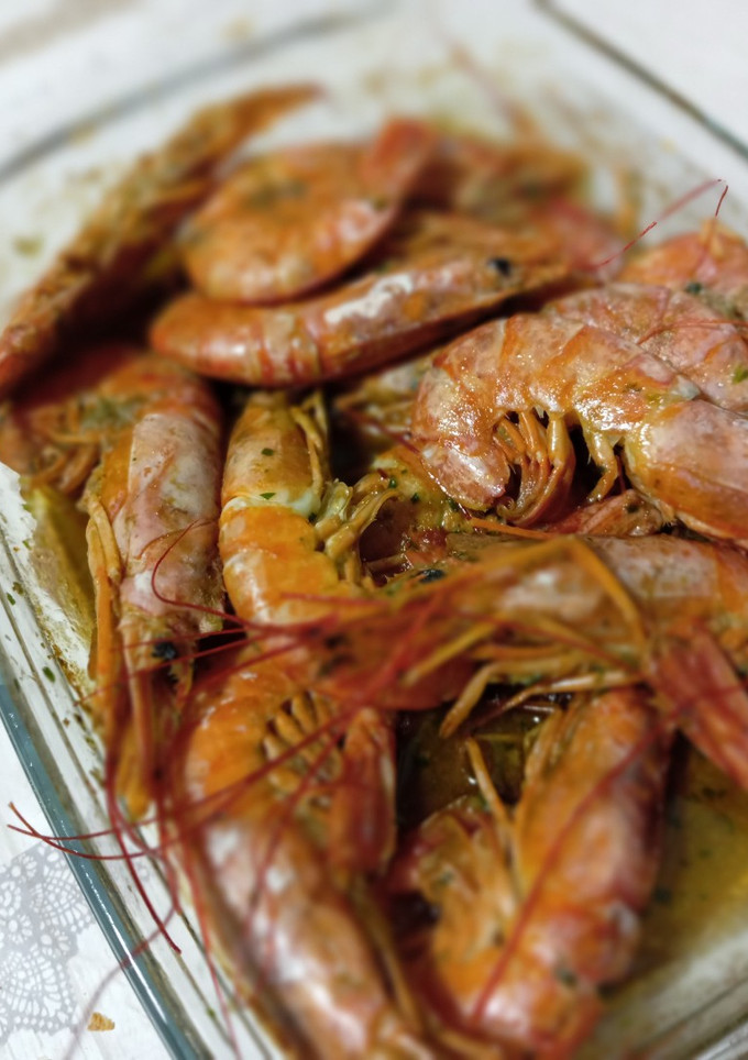 Una foto de Langostinos al horno