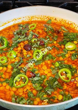 A picture of Dhaba Style Chana Dal Fry:.