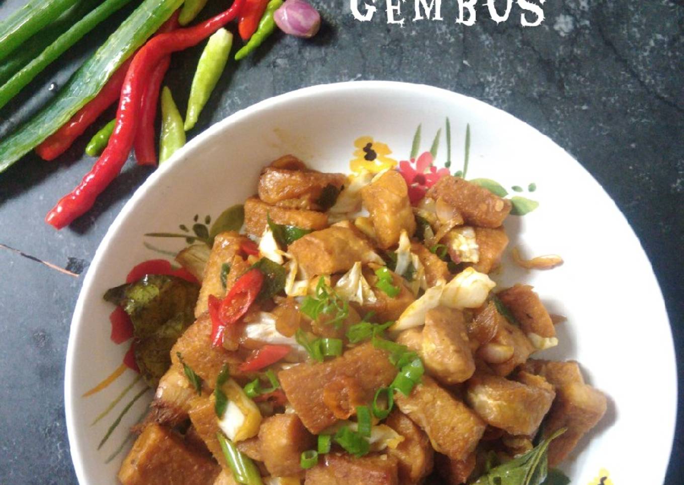 Oseng Tempe Gembus Daun Bawang