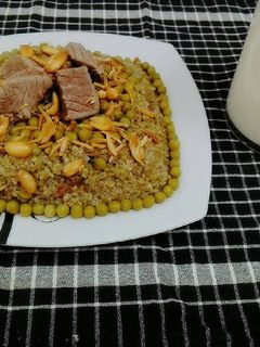 صورة لوصفة فريك باللحمة 🍛