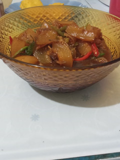 Foto resep Oseng kikil cabe hijau