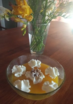 Una foto de Crema de naranjas