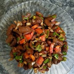 A picture of Lobia chaat.
