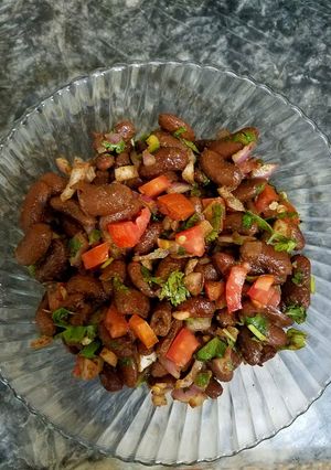 A picture of Lobia chaat.