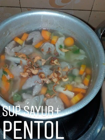Langkah Gampang Membikin Resep Sop sayur+pentol yang Lezat Sekali Anti Ribet, Mantap Sekali