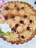 Crostata con ricotta, amaretti e amarene