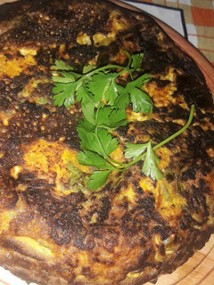 Una foto de Soufflé de zapallo y calabaza
