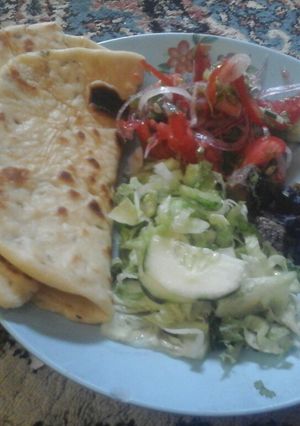 A picture of Tandoor with salad and grilled steak#localfoodcontest_mombasa.