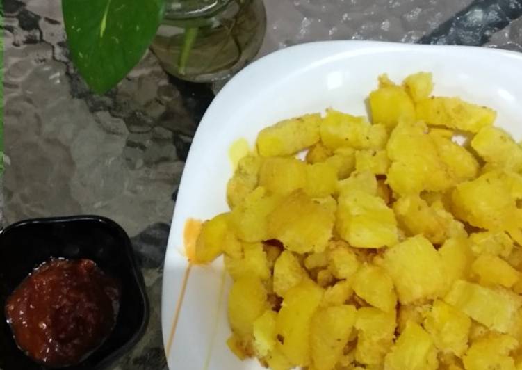 Cara Gampang Membuat Singkong goreng kunyit Anti Gagal