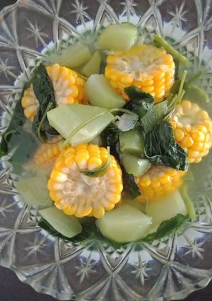Foto resep Sayur Bening Bayam dan Jagung Manis
