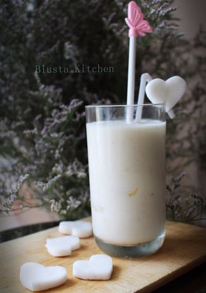 Hình của món Sinh tố sữa dừa ngon mát.