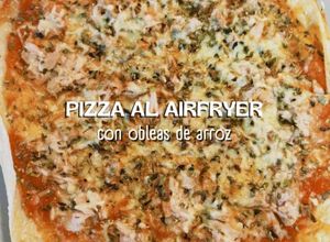 Una foto de Pizza al Airfryer con Obleas de Arroz