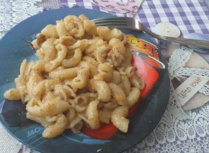 O poză a rețetei Macaroane cu griș.