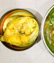 canh cá bớp rau dền