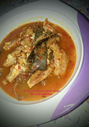 A picture of Fish pepper soup.