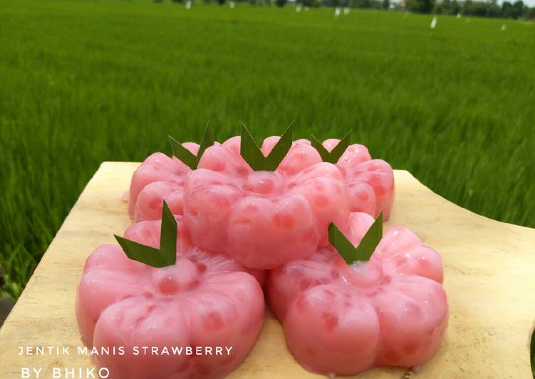 Cara Campuran Untuk Mencoba Di RumahJentik manis Strawberry