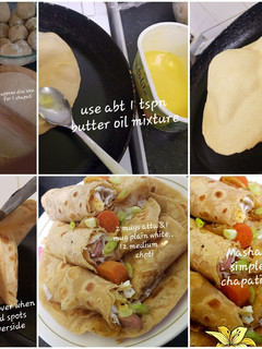 A picture of Simple stone-ground wheat flour chapati.