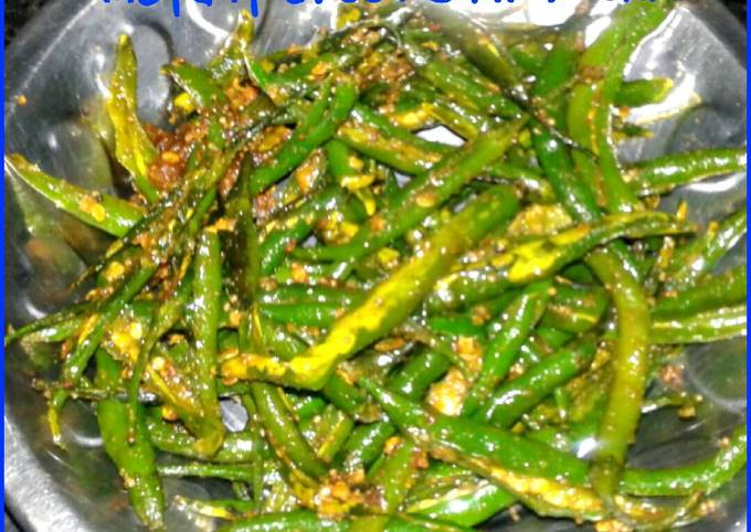 Instant Green Chilli Pickle