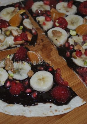 A picture of Chocolate Pizza.