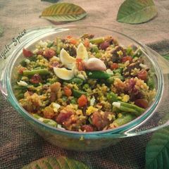 A picture of Mixed Fried Rice from Leftovers (fusion).