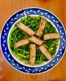 Rau Muống Xào Tỏi Sa Tế Và Chả Cá (2in1)