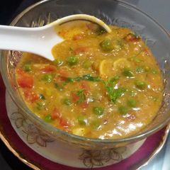 A picture of Spicy Vegetable Oats Soup.