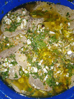 Una foto de Lengua a la vinagreta