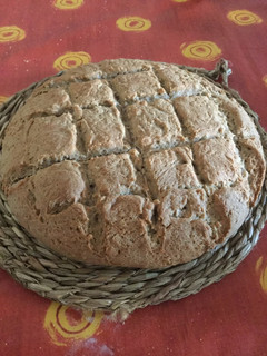 Una foto de Pan de trigo y trigo sarraceno, nueces con thermomix