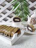 Black Sticky Rice Chiffon Roll Cake