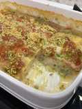 Lasagne mortadella e pistacchi