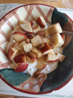 Una foto de Yogurt griego para desayuno