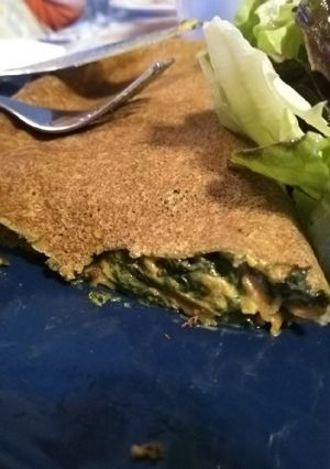 Une photo de Galette épinard carotte