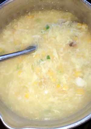 Foto resep Sup asparagus kepiting