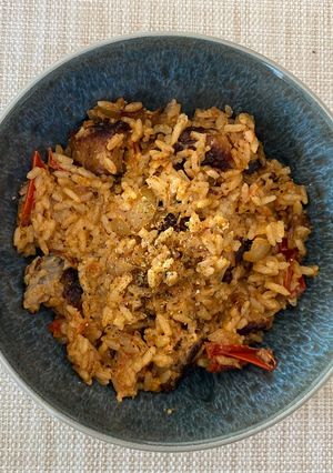 Una foto de Arroz cremoso