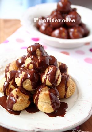 情人節的幸福提案---巧克力泡芙塔Profiteroles 的食譜成品照片