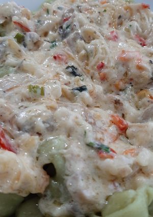 Una foto de Salsa de crema con champiñones