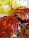 Champiñones rellenos, de verduras y queso