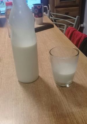 Una foto de Leche de almendras
